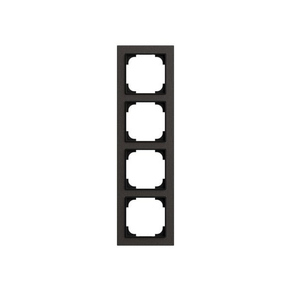 BUSCH-JAEGER - Abdeckrahmen 4-fach papierschwarz - Busch-art linear