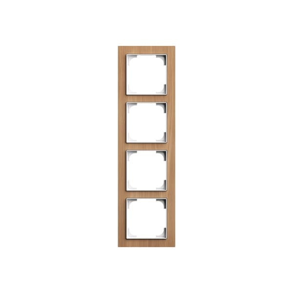 BUSCH-JAEGER - Abdeckrahmen 4-fach Holz Eiche - Busch-art linear