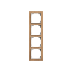 BUSCH-JAEGER - Abdeckrahmen 4-fach Holz Eiche - Busch-art linear