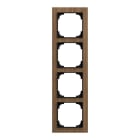 BUSCH-JAEGER - Abdeckrahmen 4-fach Holz Walnuss - Busch-art linear