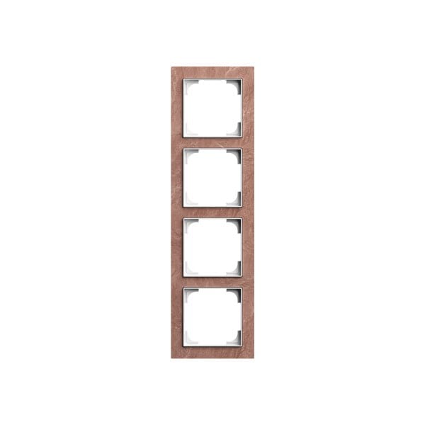 BUSCH-JAEGER - Abdeckrahmen 4-fach Schiefer Terra Rosso - Busch-art linear