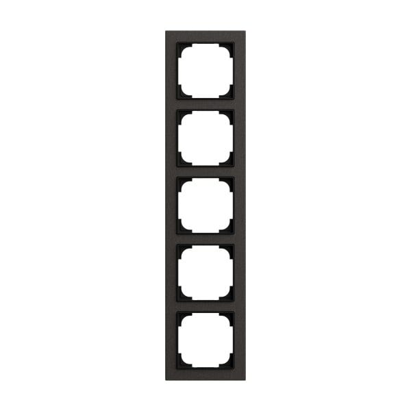 BUSCH-JAEGER - Abdeckrahmen 5-fach papierschwarz - Busch-art linear