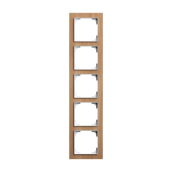 BUSCH-JAEGER - Abdeckrahmen 5-fach Holz Eiche - Busch-art linear