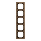 BUSCH-JAEGER - Abdeckrahmen 5-fach Holz Walnuss - Busch-art linear