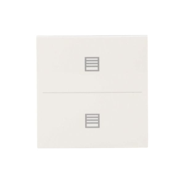BUSCH-JAEGER - Abdeckung 2-fach für Trevion Keypad / Symbol Jalousie alpinweiß - balance SI