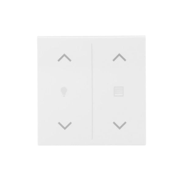BUSCH-JAEGER - Abdeckung 2-fach für Trevion Keypad/Symbol Dimmen/Jalousie alpinweiß balance SI