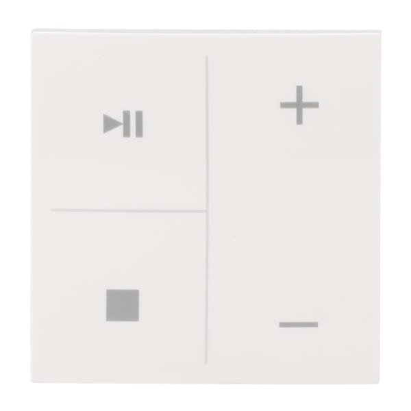 BUSCH-JAEGER - Abdeckung 4-fach für Trevion Keypad / Symbolik Musik alpinweiß - balance SI