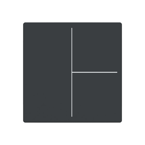 BUSCH-JAEGER - Abdeckung für Trevion-Keypad 1- bis 4-fach anthrazit - Plattform 63