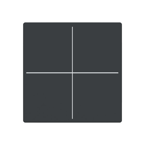BUSCH-JAEGER - Abdeckung für Trevion-Keypad 1- bis 4-fach anthrazit - Plattform 63