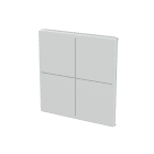 BUSCH-JAEGER - Abdeckung für Trevion-Keypad 1- bis 4-fach alusilber - Plattform 63