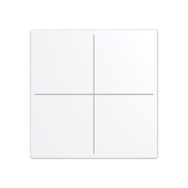 BUSCH-JAEGER - Abdeckung für Trevion-Keypad 1- bis 4-fach studioweiß - Plattform 63