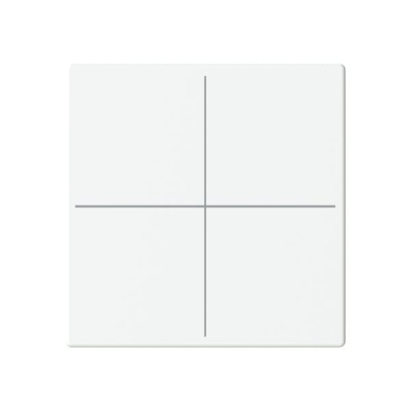 BUSCH-JAEGER - Abdeckung für Trevion-Keypad 1- bis 4-fach studioweiß matt - Plattform 63