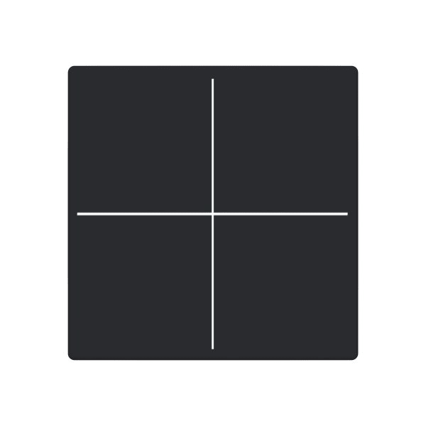 BUSCH-JAEGER - Abdeckung für Trevion-Keypad 1- bis 4-fach schwarz matt - Plattform 63