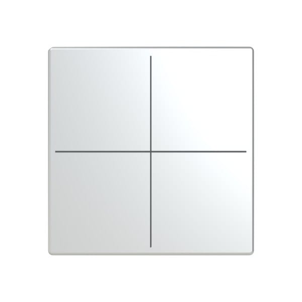 BUSCH-JAEGER - Abdeckung für Trevion-Keypad 1- bis 4-fach edelstahl - pur edelstahl