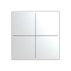 BUSCH-JAEGER - Abdeckung für Trevion-Keypad 1- bis 4-fach edelstahl - pur edelstahl