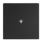 BUSCH-JAEGER - Abdeckung 1-fach für Trevion Keypad / Symbol Licht schwarz matt - Plattform 63