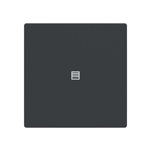 BUSCH-JAEGER - Abdeckung 1-fach für Trevion Keypad / Symbol Jalousie anthrazit - Plattform 63