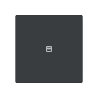 BUSCH-JAEGER - Abdeckung 1-fach für Trevion Keypad / Symbol Jalousie anthrazit - Plattform 63
