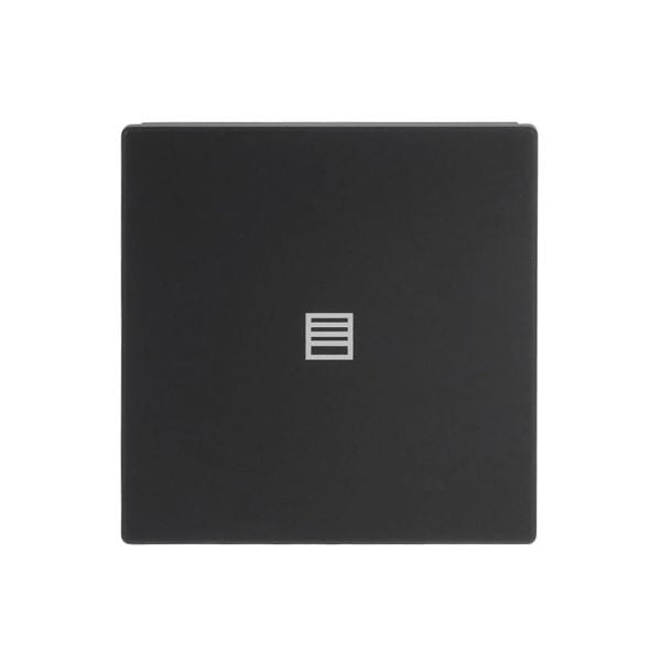BUSCH-JAEGER - Abdeckung 1-fach für Trevion Keypad / Symbol Jalousie schwarz matt- Plattform 63