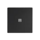 BUSCH-JAEGER - Abdeckung 1-fach für Trevion Keypad / Symbol Jalousie schwarz matt- Plattform 63