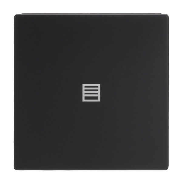 BUSCH-JAEGER - Abdeckung 1-fach für Trevion Keypad / Symbol Jalousie schwarz matt- Plattform 63