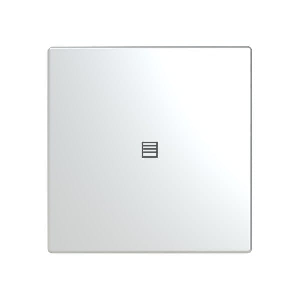 BUSCH-JAEGER - Abdeckung 1-fach für Trevion Keypad / Symbol Jalousie edelstahl - pur edelstahl
