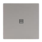 BUSCH-JAEGER - Abdeckung 1-fach für Trevion Keypad / Symbol Jalousie edelstahl - pur edelstahl