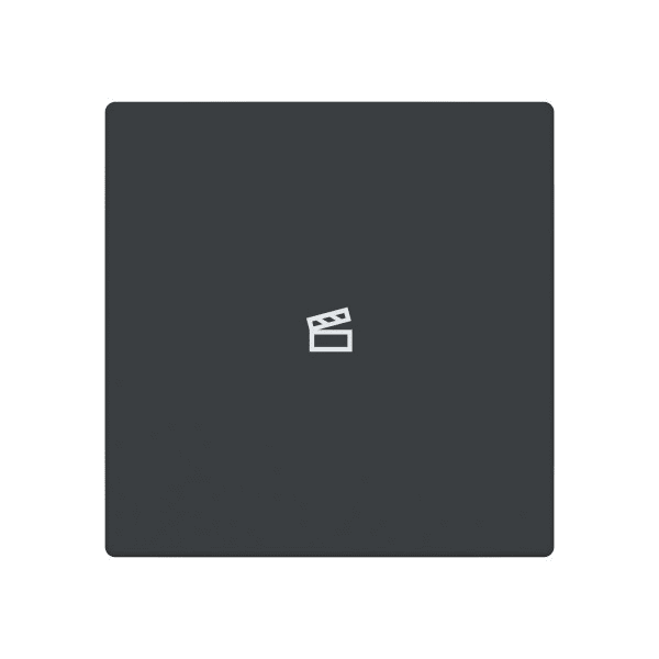 BUSCH-JAEGER - Abdeckung 1-fach für Trevion Keypad / Symbol Szene anthrazit - Plattform 63