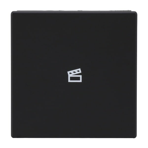 BUSCH-JAEGER - Abdeckung 1-fach für Trevion Keypad / Symbol Szene schwarz matt - Plattform 63