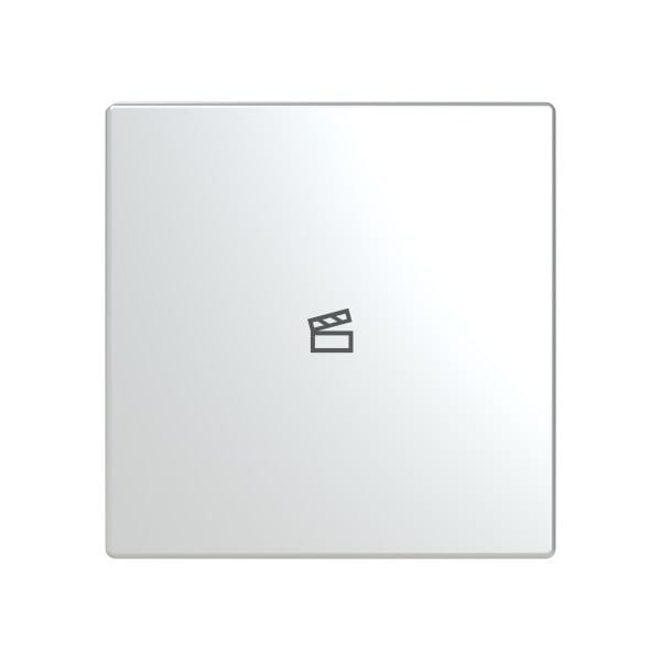 BUSCH-JAEGER - Abdeckung 1-fach für Trevion Keypad / Symbol Szene edelstahl - pur edelstahl