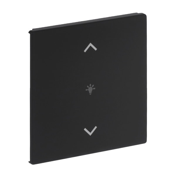 BUSCH-JAEGER - Abdeckung 1-fach für Trevion Keypad / Symbol Dimmen schwarz matt - Plattform 63