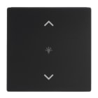 BUSCH-JAEGER - Abdeckung 1-fach für Trevion Keypad / Symbol Dimmen schwarz matt - Plattform 63