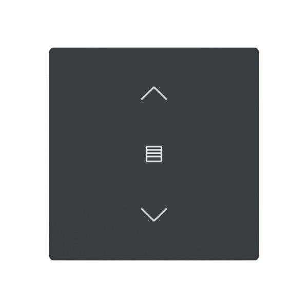 BUSCH-JAEGER - Abdeckung 1-fach für Trevion Keypad / Symbol Jalousie anthrazit - Plattform 63