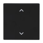 BUSCH-JAEGER - Abdeckung 1-fach für Trevion Keypad / Symbol Pfeile schwarz matt - Plattform 63