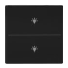 BUSCH-JAEGER - Abdeckung 2-fach für Trevion Keypad / Symbol Licht anthrazit - Plattform 63