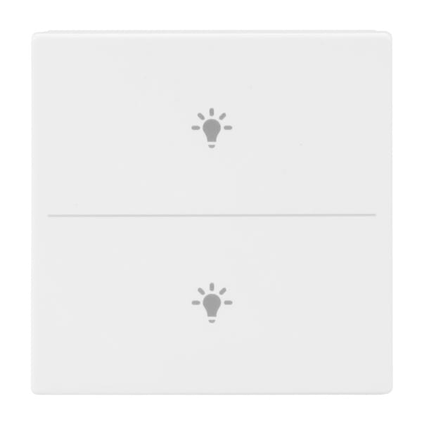 BUSCH-JAEGER - Abdeckung 2-fach für Trevion Keypad / Symbol Licht studioweiß - Plattform 63