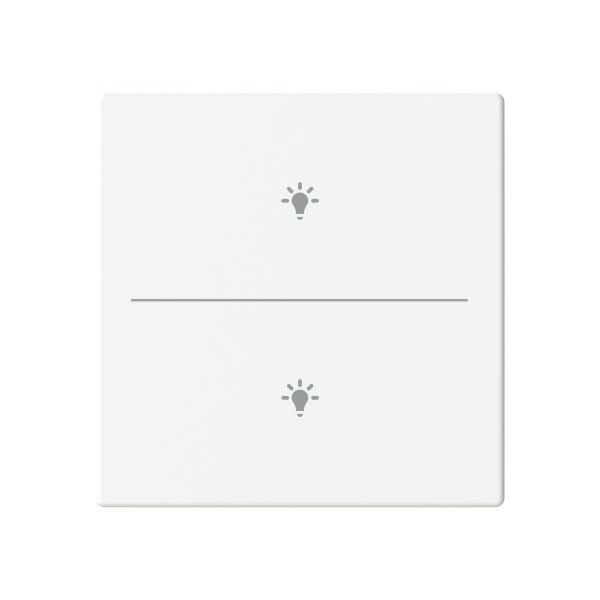 BUSCH-JAEGER - Abdeckung 2-fach für Trevion Keypad / Symbol Licht studioweiß - Plattform 63