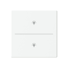 BUSCH-JAEGER - Abdeckung 2-fach für Trevion Keypad / Symbol Licht studioweiß - Plattform 63