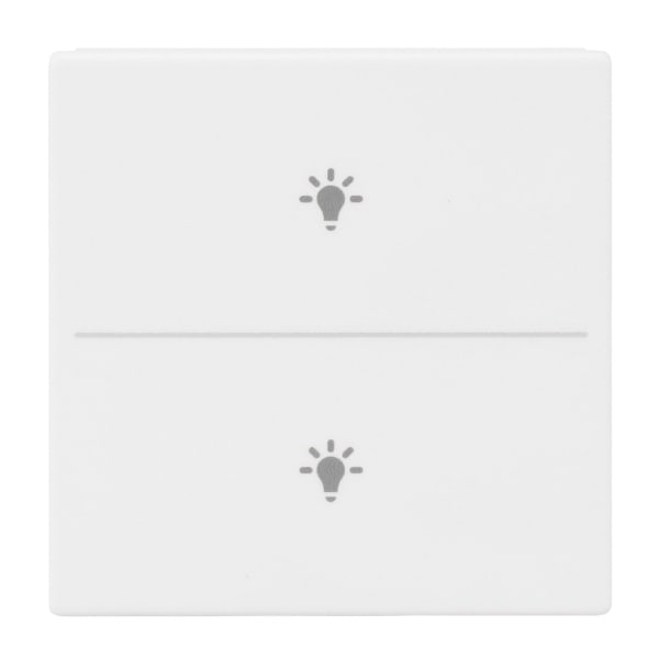 BUSCH-JAEGER - Abdeckung 2-fach für Trevion Keypad / Symbol Licht studioweiß matt- Plattform 63