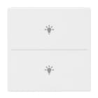BUSCH-JAEGER - Abdeckung 2-fach für Trevion Keypad / Symbol Licht studioweiß matt- Plattform 63