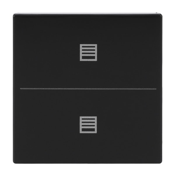 BUSCH-JAEGER - Abdeckung 2-fach für Trevion Keypad / Symbol Jalousie anthrazit - Plattform 63