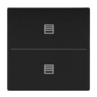 BUSCH-JAEGER - Abdeckung 2-fach für Trevion Keypad / Symbol Jalousie anthrazit - Plattform 63