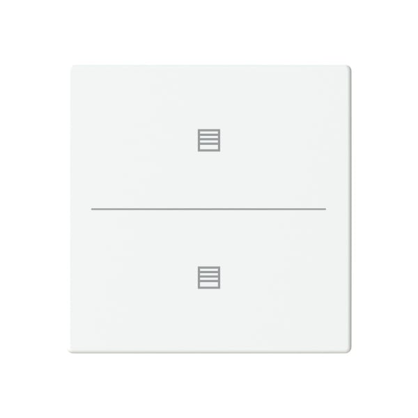 BUSCH-JAEGER - Abdeckung 2-fach für Trevion Keypad / Symbol Jalousie studioweiß - Plattform 63