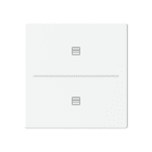 BUSCH-JAEGER - Abdeckung 2-fach für Trevion Keypad / Symbol Jalousie studioweiß - Plattform 63