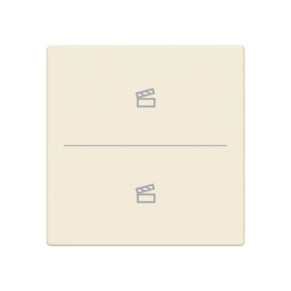 BUSCH-JAEGER - Abdeckung 2-fach für Trevion Keypad / Symbol Szene elfenbeinweiß - Plattform 63