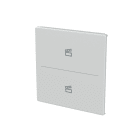 BUSCH-JAEGER - Abdeckung 2-fach für Trevion Keypad / Symbol Szene alusilber - Plattform 63