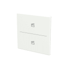BUSCH-JAEGER - Abdeckung 2-fach für Trevion Keypad / Symbol Szene studioweiß matt- Plattform 63