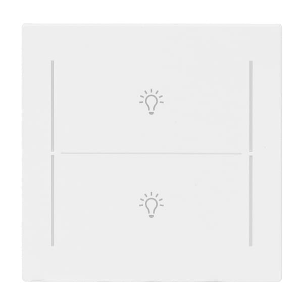 BUSCH-JAEGER - Abdeckung 2-fach für Trevion Keypad / Symbol Licht studioweiß matt - art linear