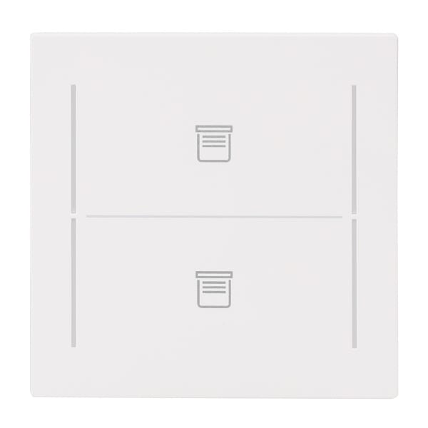 BUSCH-JAEGER - Abdeckung 2-fach für Trevion Keypad / Symbol Jalousie studioweiß matt art linear