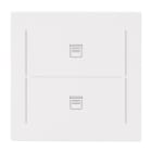BUSCH-JAEGER - Abdeckung 2-fach für Trevion Keypad / Symbol Jalousie studioweiß matt art linear
